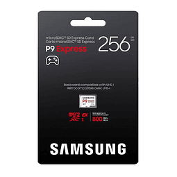 Memoria MicroSD SAMSUNG 256GB P9 Express 800 Mb/s