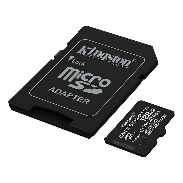 Memoria MicroSD Kingston 128GB Canvas Select Plus 150MBS