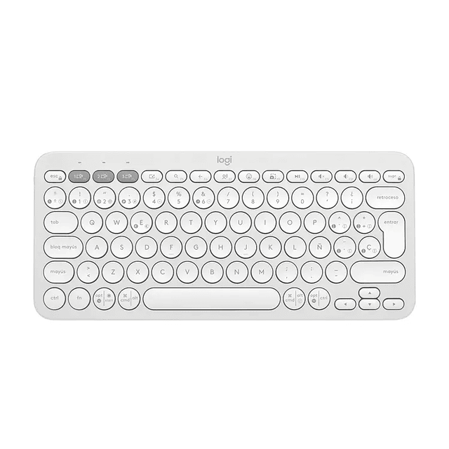 Teclado Logitech Inalámbrico Bluetooth K380s Blanco 