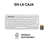 Teclado Logitech Inalámbrico Bluetooth K380s Blanco 