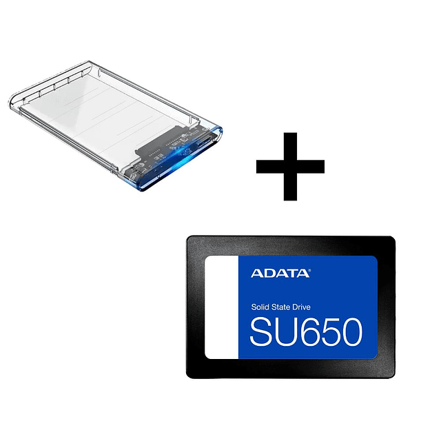 Disco solido ADATA 480GB + Caja Externa transparente 2.5" USB 3.0