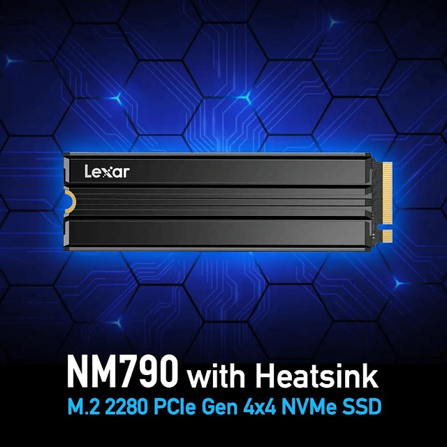 Disco solido LEXAR NM790 1TB M2 NVMe 2280 PCIe Gen4