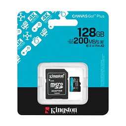 Memoria MicroSD Kingston 128GB Canvas Go plus 200MB/S