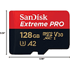 Memoria MicroSDXC SANDIK 128GB Extreme PRO 200mb/s 