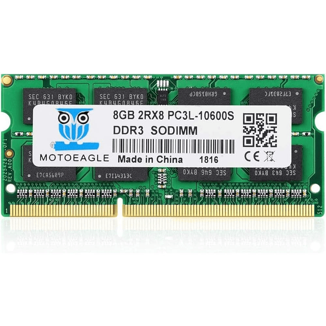 Memoria RAM DDR3L 8GB 1333 Mhz 1.35V Para Portátil