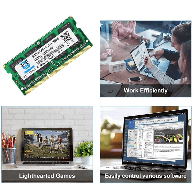 Memoria RAM DDR3L 8GB 1333 Mhz 1.35V Para Portátil