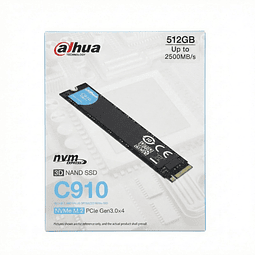 Disco solido DAHUA C910 M2 512GB NVMe PCIe Gen 3x4 2500Mb/s