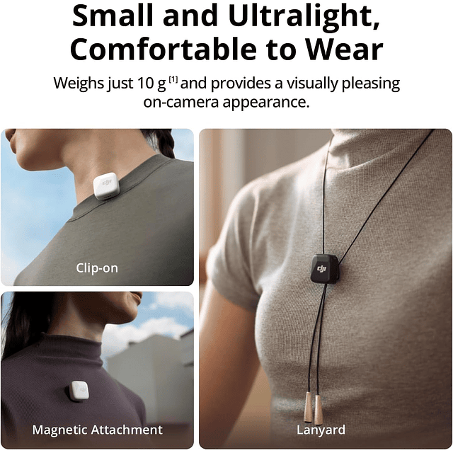 Micrófono DJI Mic Mini 2TX + 1RX + estuche de Carga 