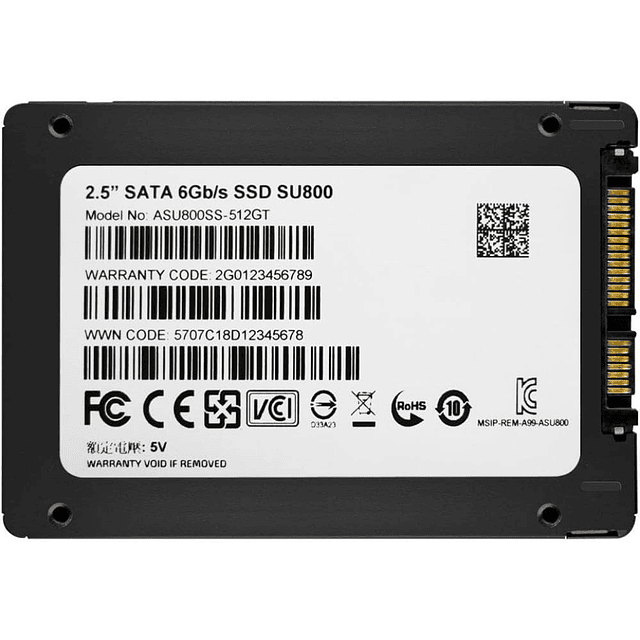Disco Solido Ssd Adata Su800 SATA III 512 Gb 6Gb/s