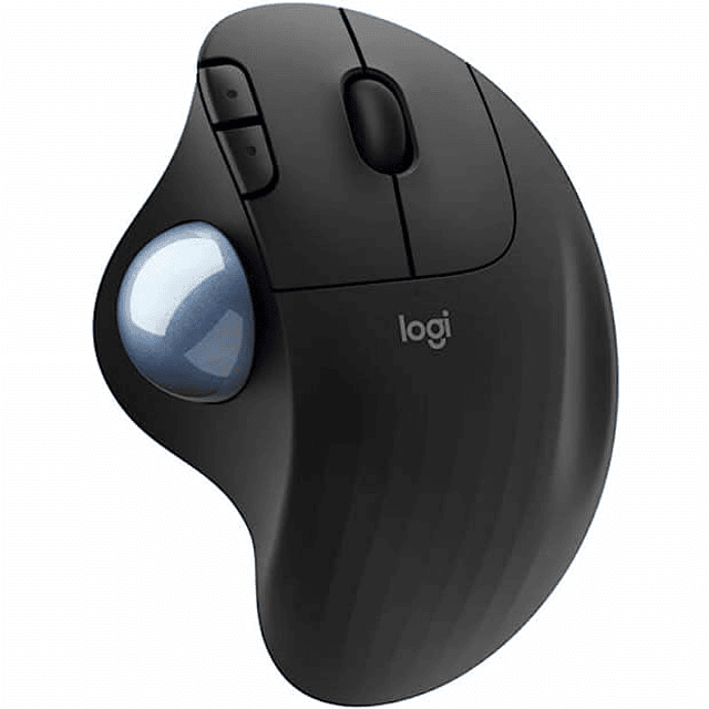 Mouse Trackball Inalámbrico Logitech Ergo M575S Negro