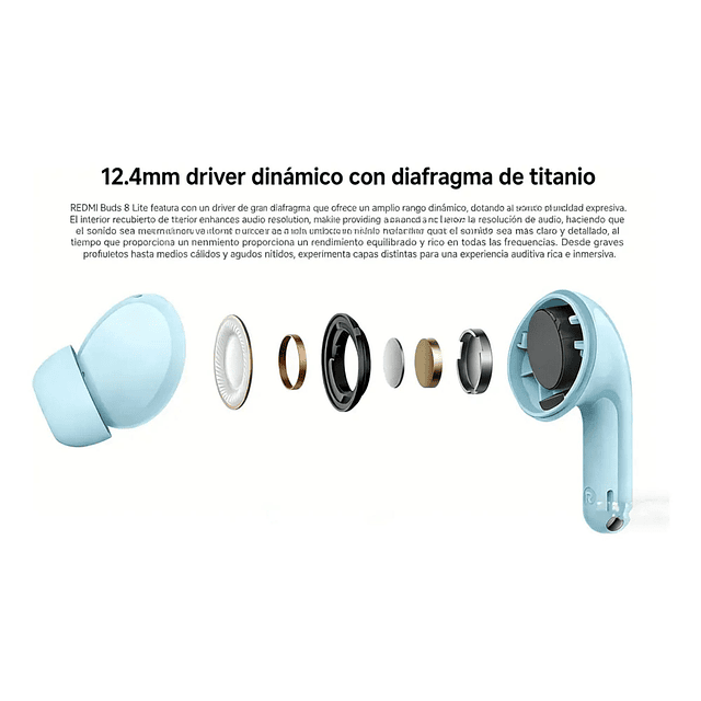 Auriculares XIAOMI REDMI BUDS 8 LITE Blanco