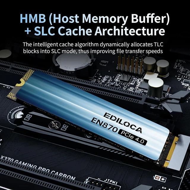Disco solido EDILOCA EN870 M2 PCIe NVMe 1TB Gen 4 