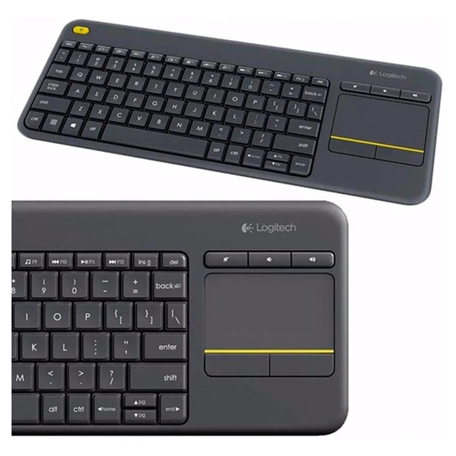 Teclado Inalámbrico Logitech Touchpad Qwerty K400 Plus