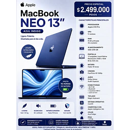 Apple MacBook Neo 13" 256GB Azul Índigo