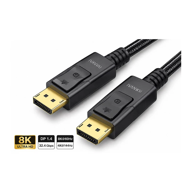Cable Display Port iVANKY 8K 2 metros