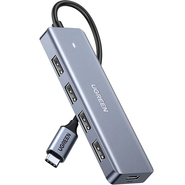 Hub Adaptador UGREEN USB-C a 4 Puertos USB 3.0 Tipo A 