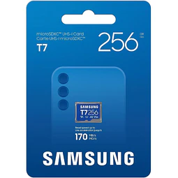 Memoria MicroSDXC SAMSUNG T7 256GB  170MB/S