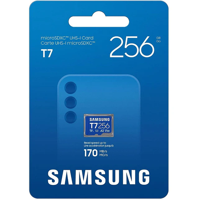 Memoria MicroSDXC SAMSUNG T7 256GB  170MB/S