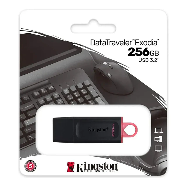 Memoria Usb Kingston Datatraveler Exodia 256gb Usb 3.2