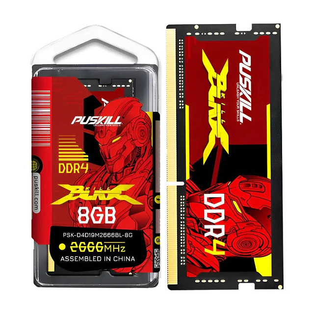 Memoria RAM PUSKILL DDR4 8GB 2666 MHZ Portátil