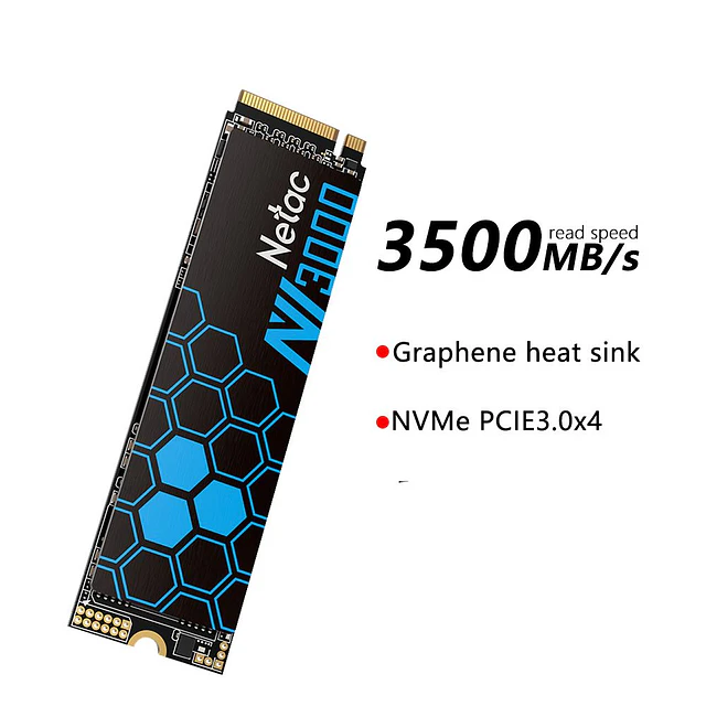 Disco solido NETAC M2 NVMe 500GB PCIe Gen 3x4