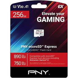 Memoria PNY MicroSD Express 256GB U3 V30 A1 890MB/s 