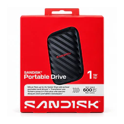 Disco SSD Externo SanDisk Portable 1TB USB-C 3.2 Gen 2 600MB/s