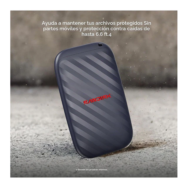 Disco SSD Externo SanDisk Portable 1TB USB-C 3.2 Gen 2 600MB/s