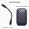 Disco SSD Externo SanDisk Portable 1TB USB-C 3.2 Gen 2 600MB/s
