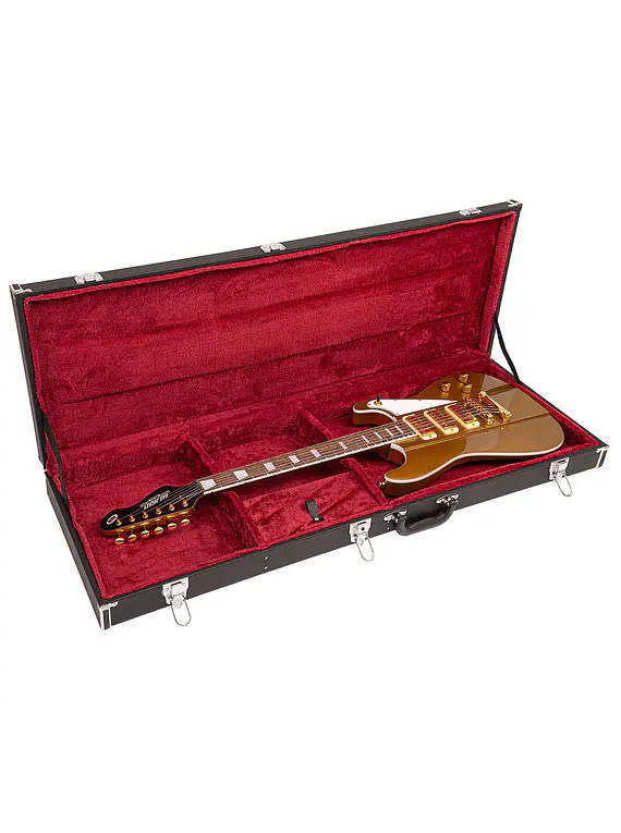 Guitarra Eléctrica Super Strato Joe Doe Gas Jockey Sparkling Gold Sand c/Case Vintage JDV36