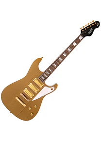 Guitarra Eléctrica Super Strato Joe Doe Gas Jockey Sparkling Gold Sand c/Case Vintage JDV36