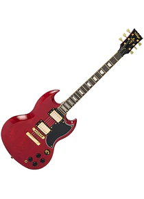 Guitarra Electrica SG GOLD H/WARE CHERRY VINTAGE