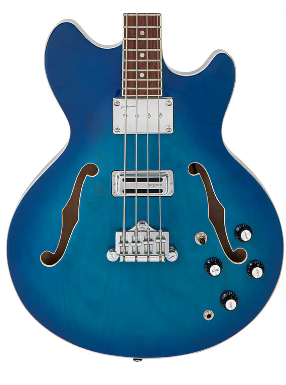 BAJO SEMI-ACUSTICO VINTAGE VRS450BL REVO SERIES SUPREME BLUEBURST