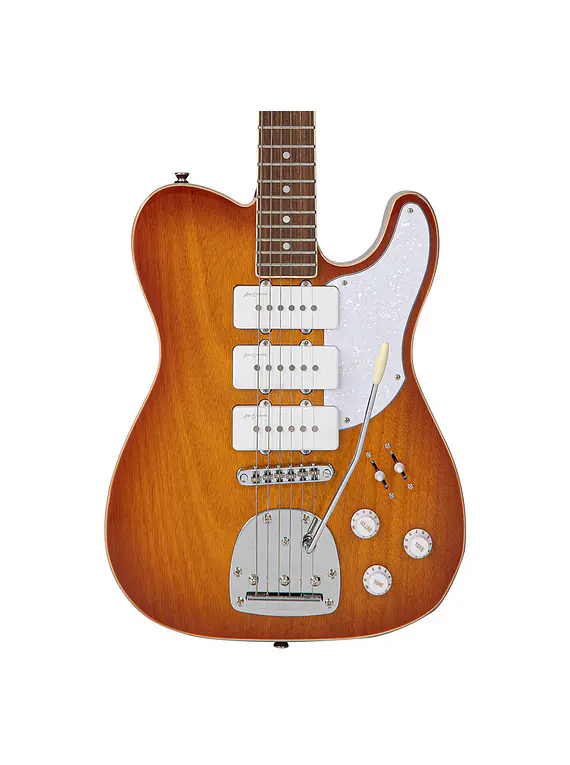 GUITARRA ELECTRICA VINTAGE VRBT72HB REVO SERIES TRIO GUITAR HONEYBURST