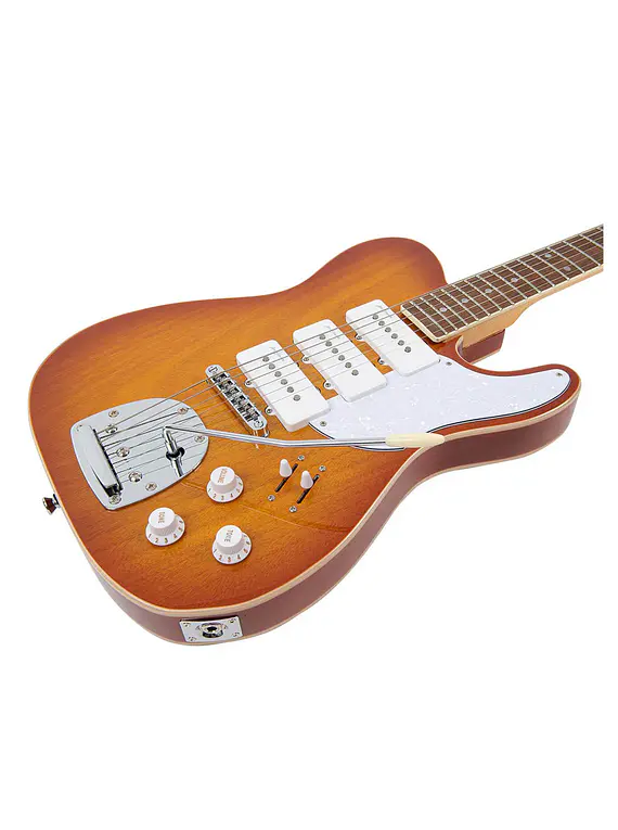 GUITARRA ELECTRICA VINTAGE VRBT72HB REVO SERIES TRIO GUITAR HONEYBURST