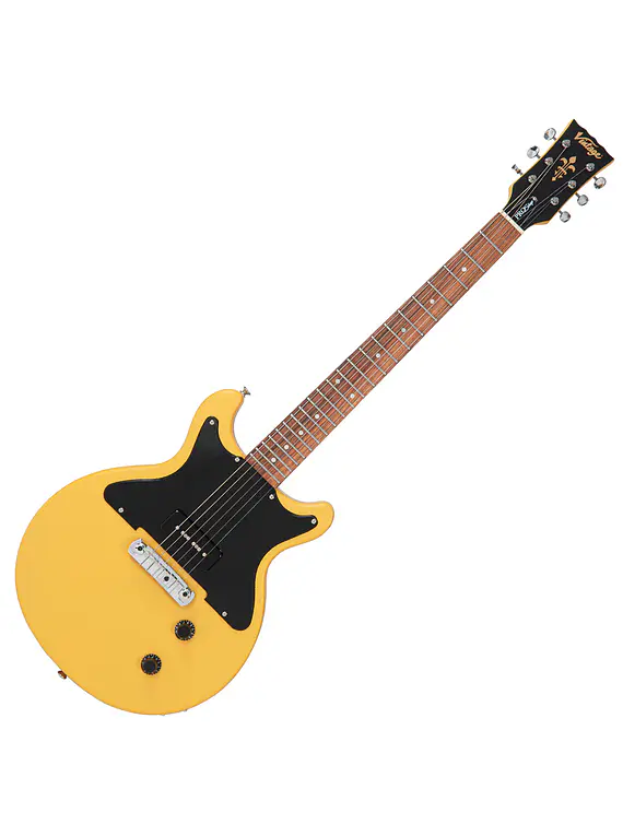 GUITARRA ELÉCTRICA VINTAGE V130PU3695 PROSHOP UNIQUE MATT TV YELLOW