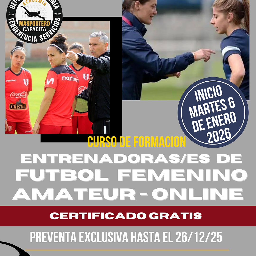 Certificación en Dirección Técnica de Fútbol Femenino Amateur: Gestión, Táctica y Realidad Local. 1