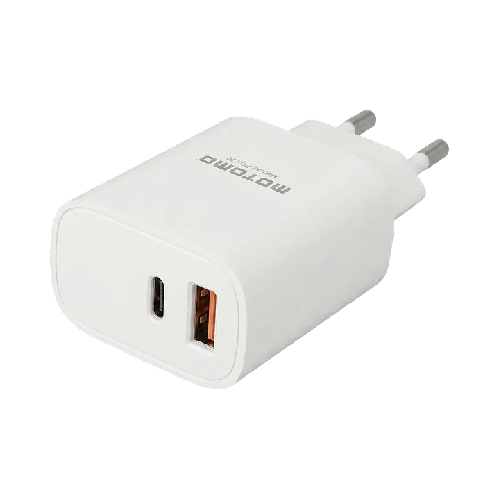 Cargador Rápido Motomo 20w Dual Usb + Cable Tipo C A Tipo C 2