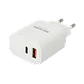 Cargador Rápido Motomo 20w Dual Usb + Cable Tipo C A Tipo C - Miniatura 2