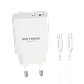 Cargador Rápido Motomo 20w Dual Usb + Cable Tipo C A Tipo C - Miniatura 1