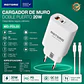Cargador Rápido Motomo 20w Dual + Cable Tipo C A Lightning - Miniatura 4