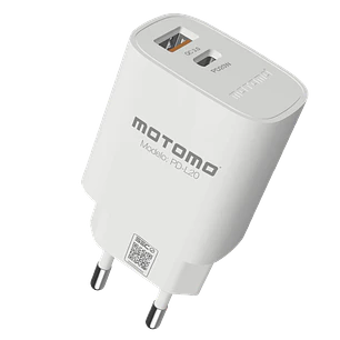 Cargador Rápido Motomo 20w Dual + Cable Tipo C A Lightning