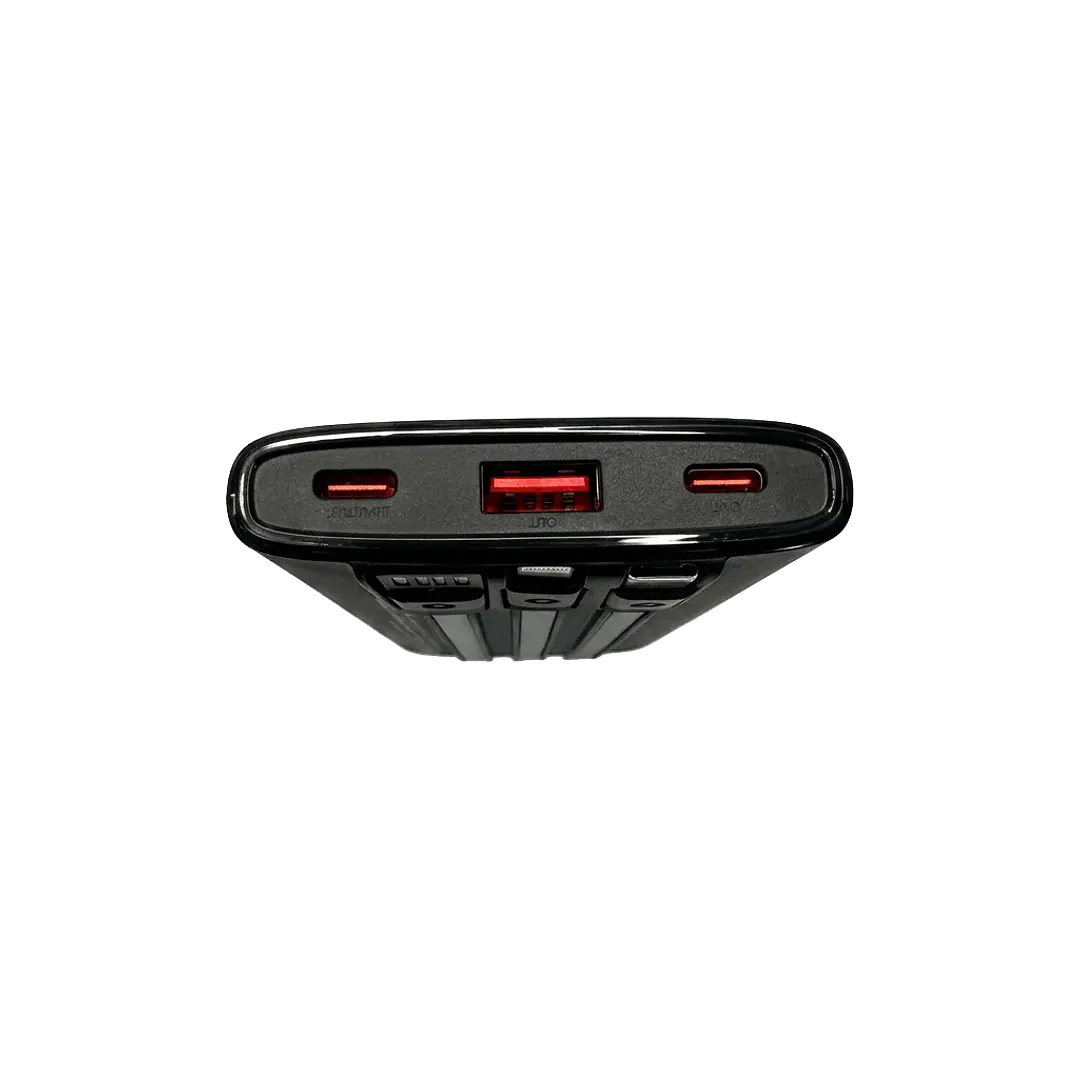 Batería Portátil Powerbank Motomo 10000mAh Cables Integrados 4