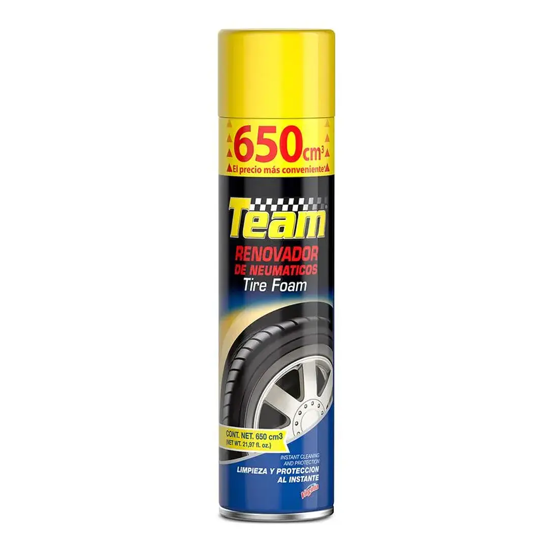 Renovador De Neumáticos Team Aerosol 650cc 1