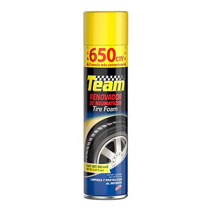 Renovador De Neumáticos Team Aerosol 650cc