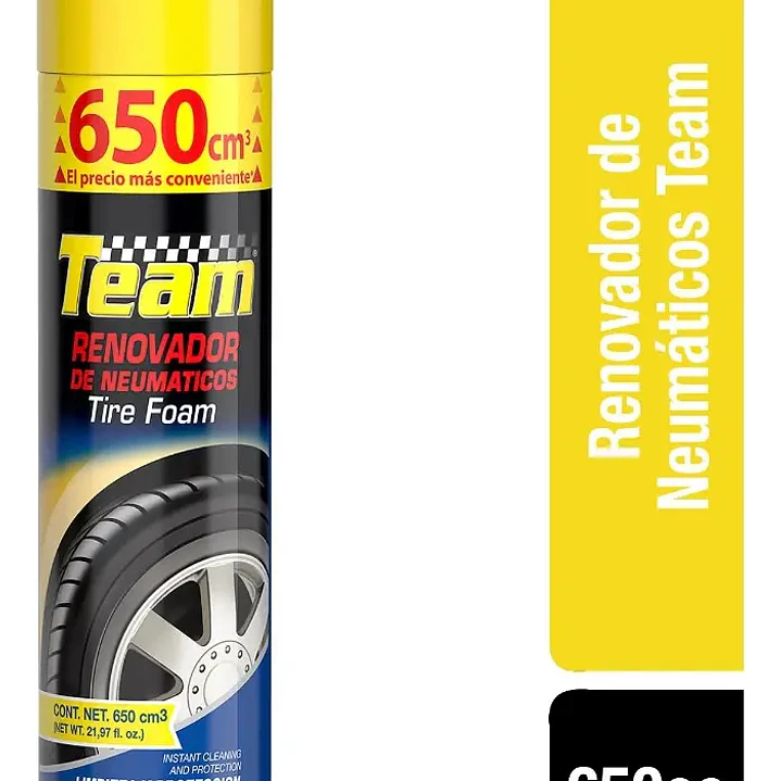 Renovador De Neumáticos Team Aerosol 650cc 2