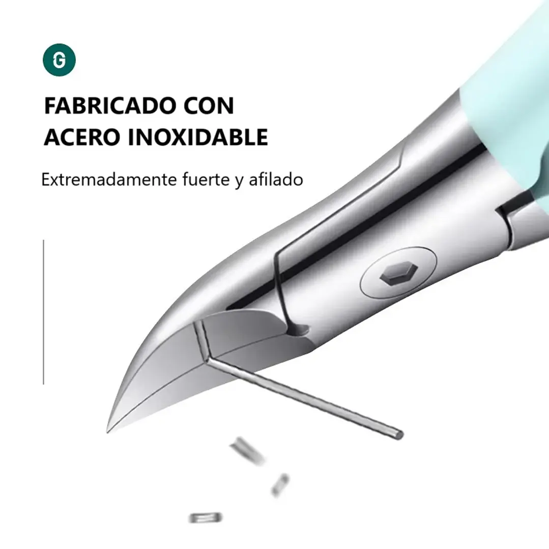 Cortaúñas para pies celeste fino 2