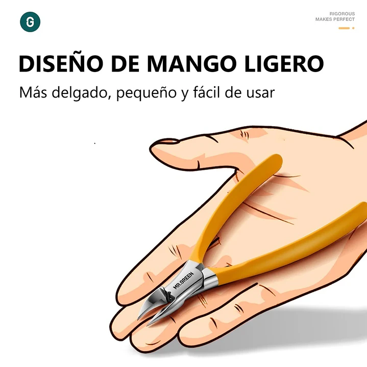 Cortaúñas para pies naranjo fino 2