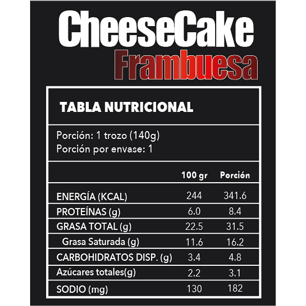 Cheesecake de Frambuesa - Por porción 2