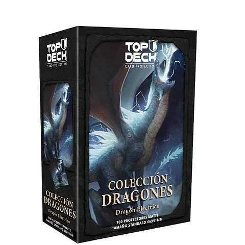 Top Deck - Protectores Estándar - Colección Dragones: Dragón Eléctrico